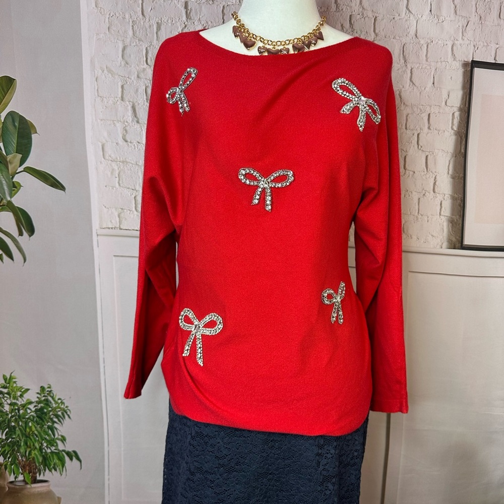 Milano Vibrant Red Knitwear med